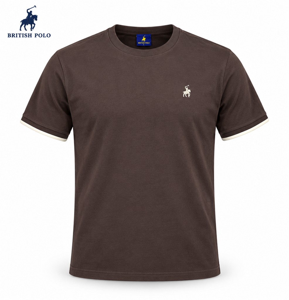 British Polo Brown  Men Sweat T shirt
