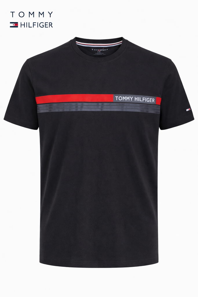 Tommy Hilfiger Men Black T shirt