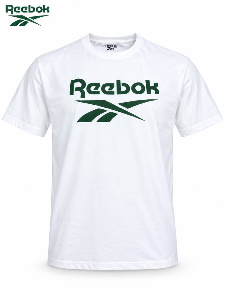 Reebok Men White T shirt