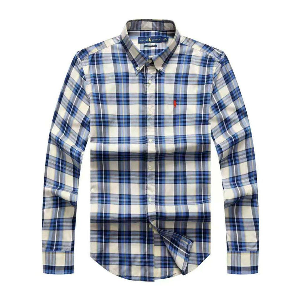 PRL Men Check Long Sleeve Shirt