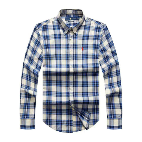 PRL Men Check Long Sleeve Shirt