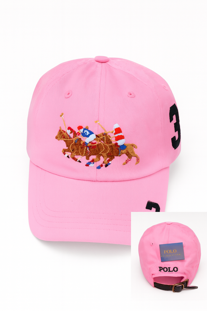 PRL Polo Bear Pink Men Cap