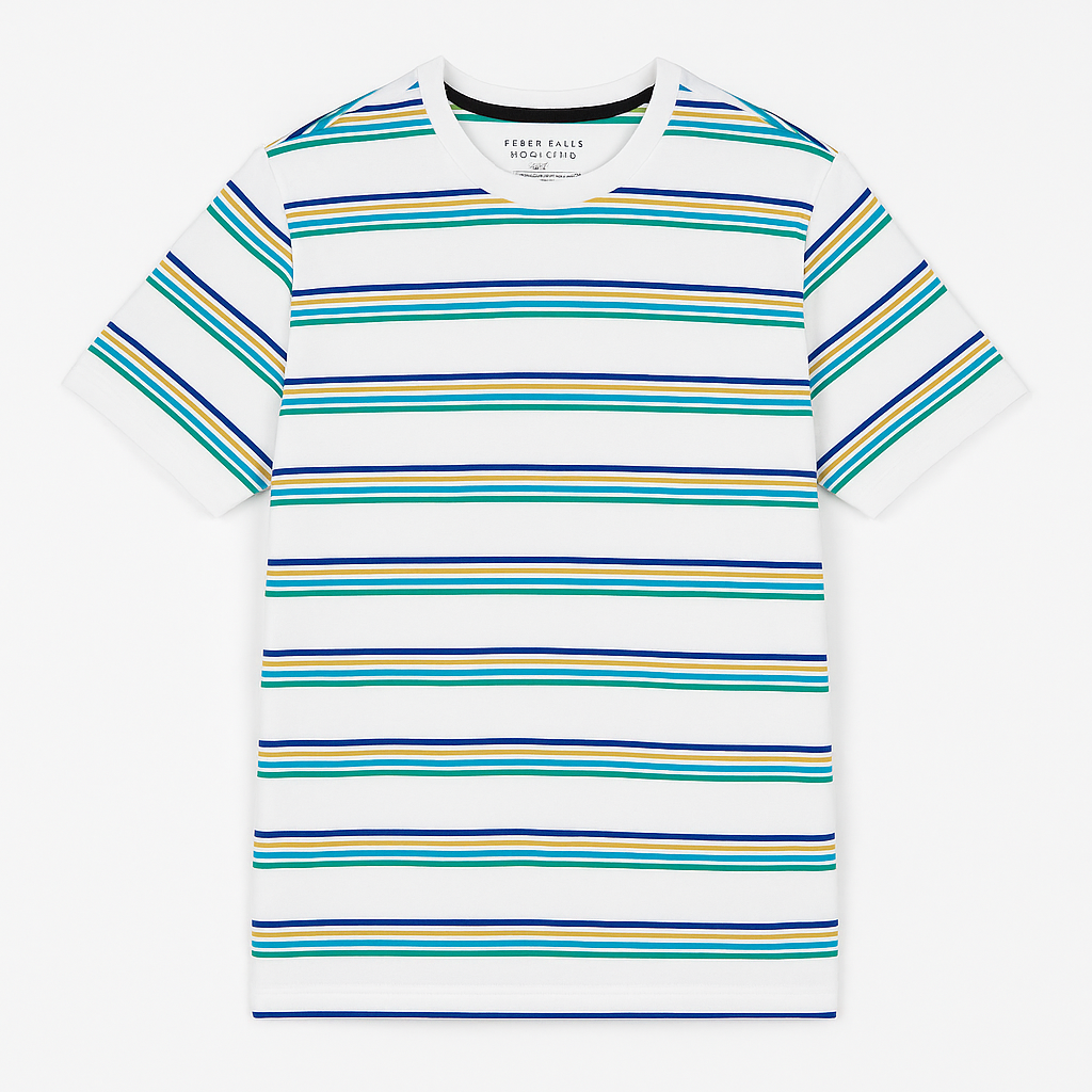 Perry Elis Stripe Men T shirt
