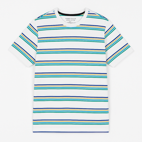 Perry Elis Stripe Men T shirt