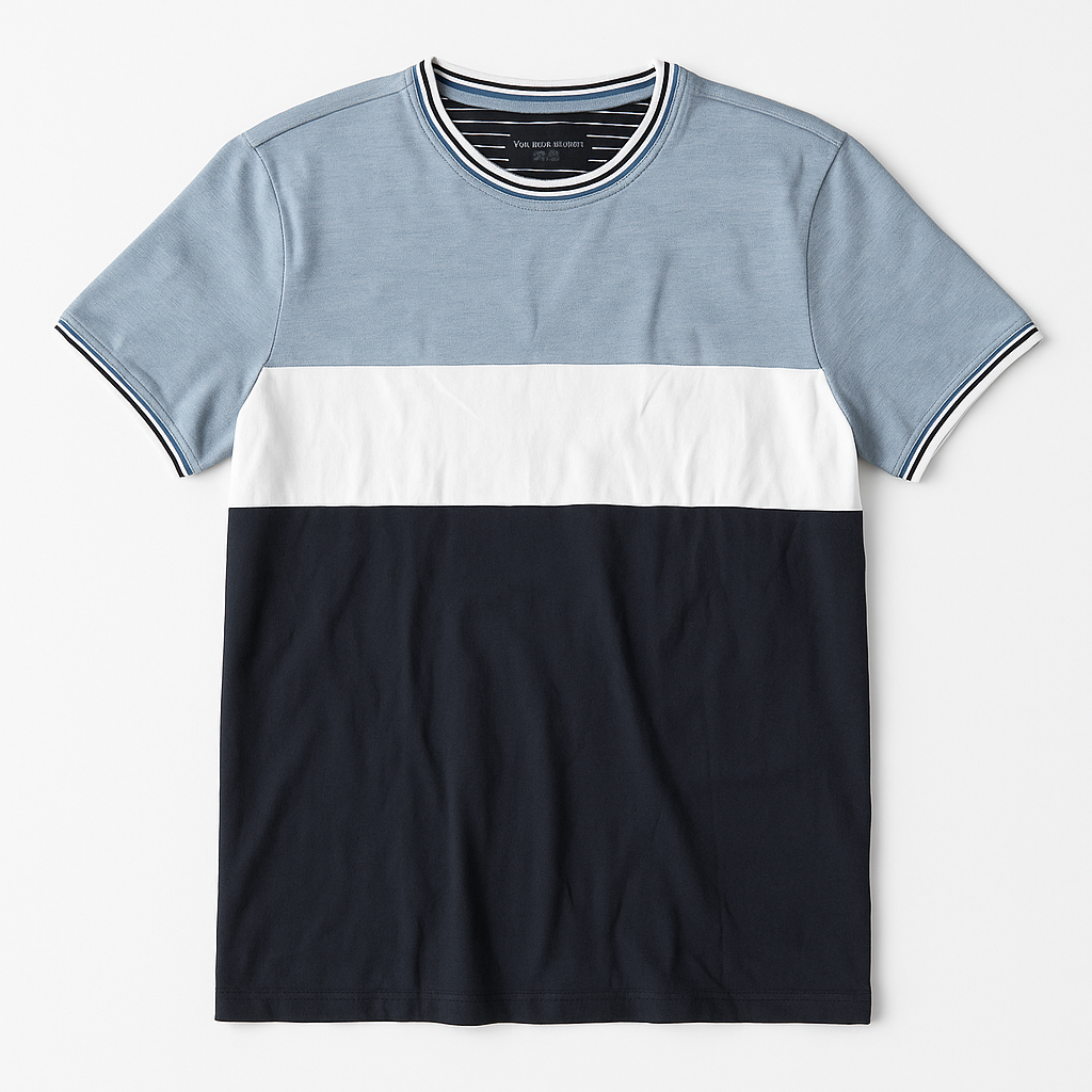 Denim&Flower Men Bold Stripe T shirt