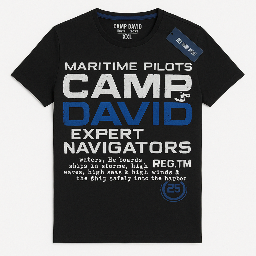 Camp David Black Men T shirt