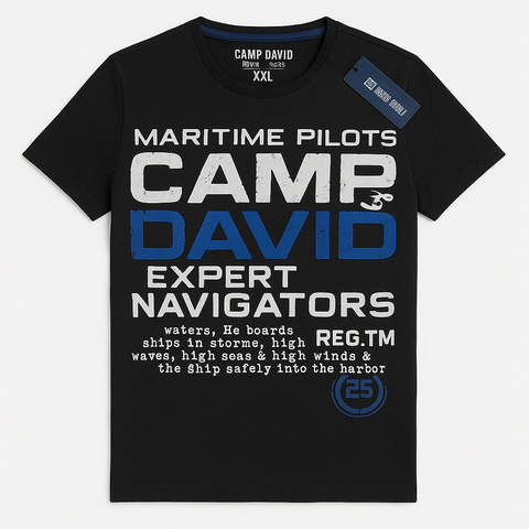 Camp David Black Men T shirt