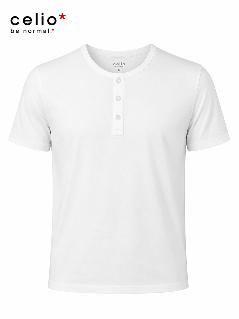 Celio Men Band Collar T shirt