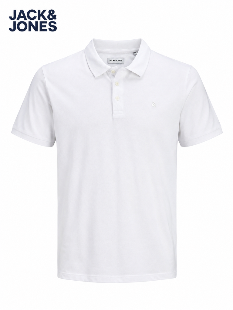 Jack & Jones White Men Polo