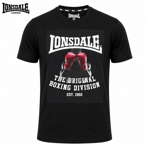 Lonsdale Black Men T shirt