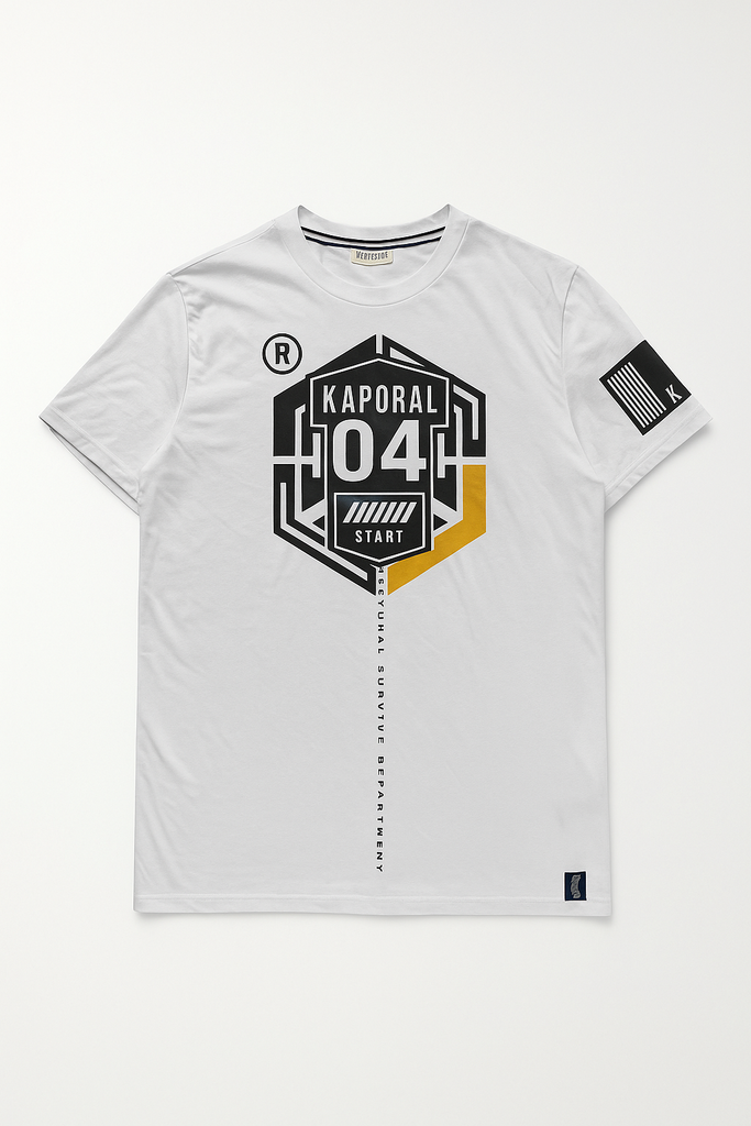 Koporal Jeans White T shirt