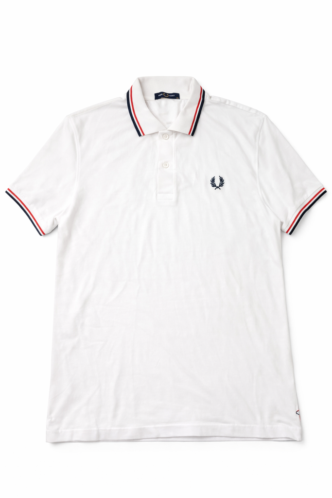 Fred Perry Men White Polo