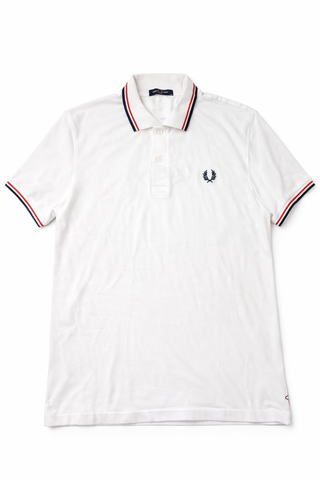 Fred Perry Men White Polo