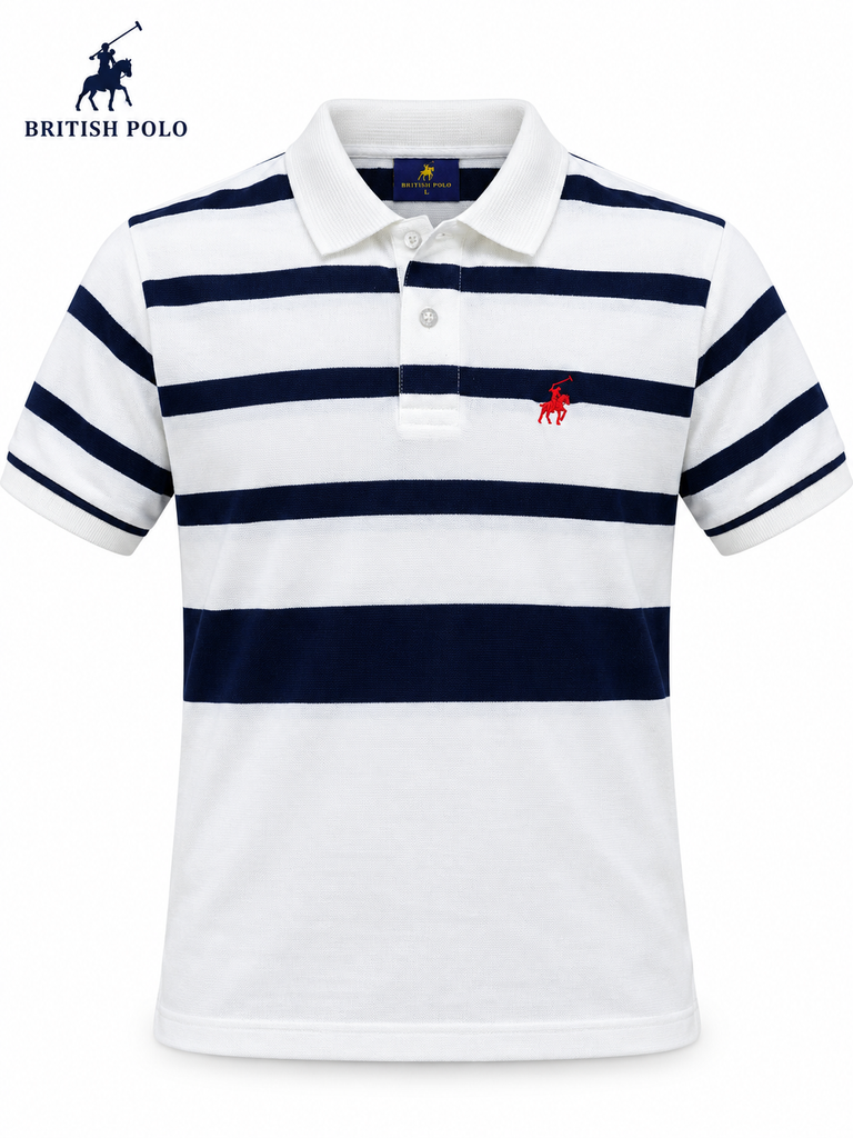 British Polo Club Stripe Polo