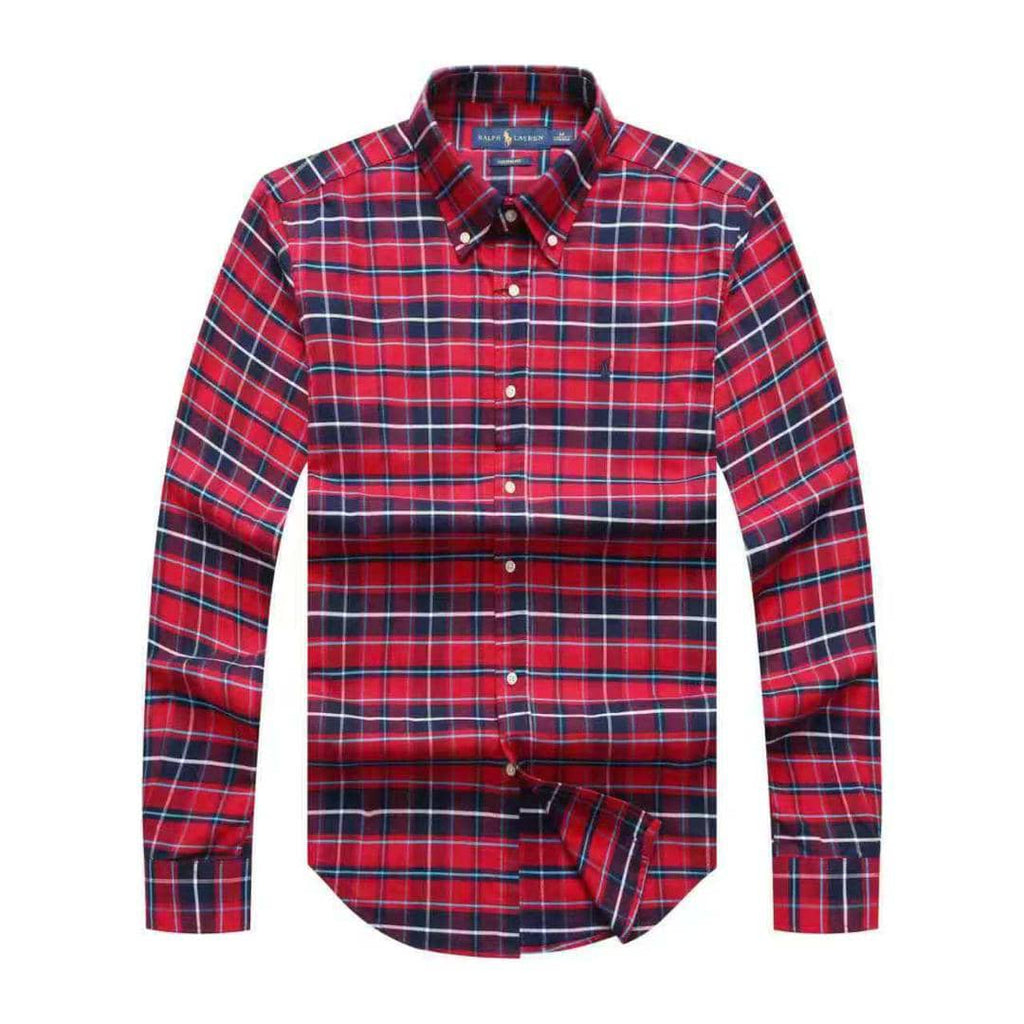 Polo Ralph Lauren Check Oxford Long Sleeve Men Shirt
