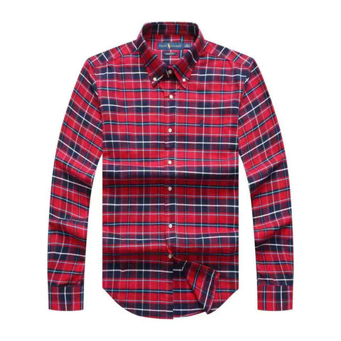 Polo Ralph Lauren Check Oxford Long Sleeve Men Shirt