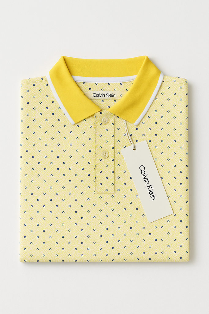 Calvin Klein Men Yellow Polo