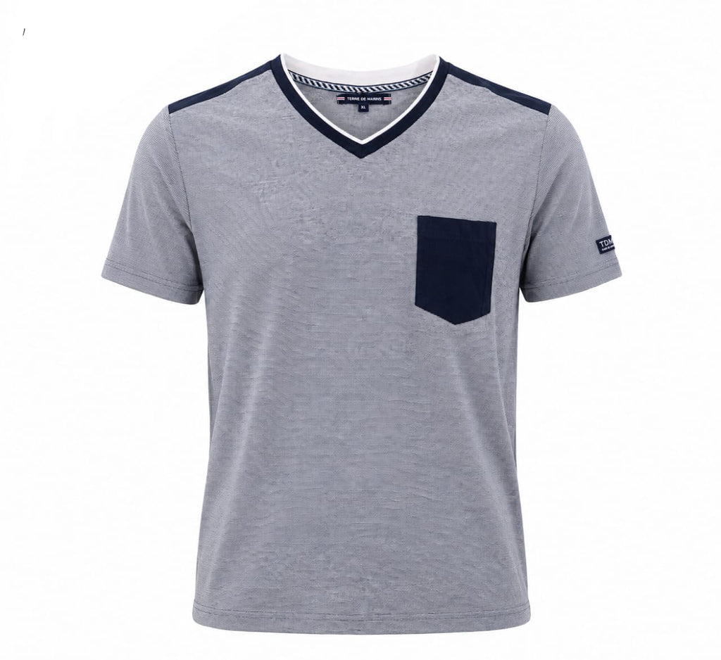 Terre De Marins Italian Men V neck T shirt