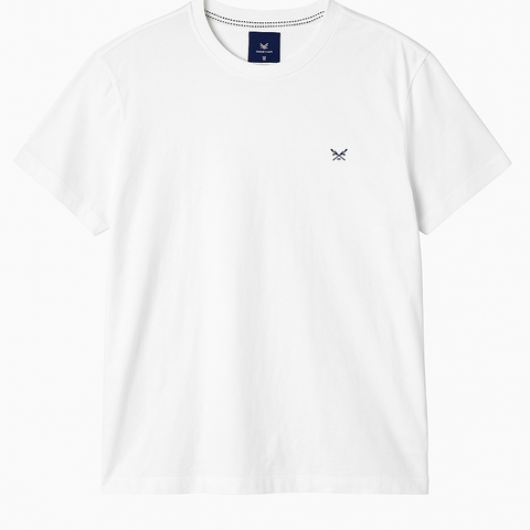 Crew Cloth United Kingdom Brand White T shirt
