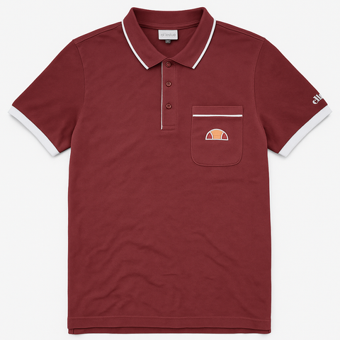 Ellesse Maroon Men Polo
