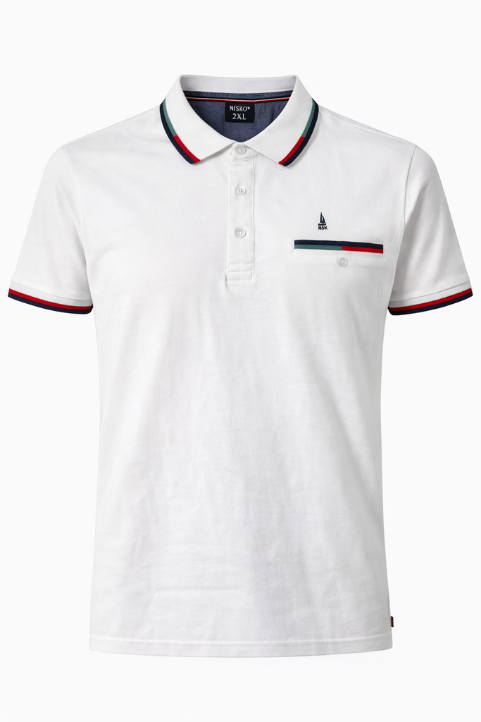 Men Premium White Polo