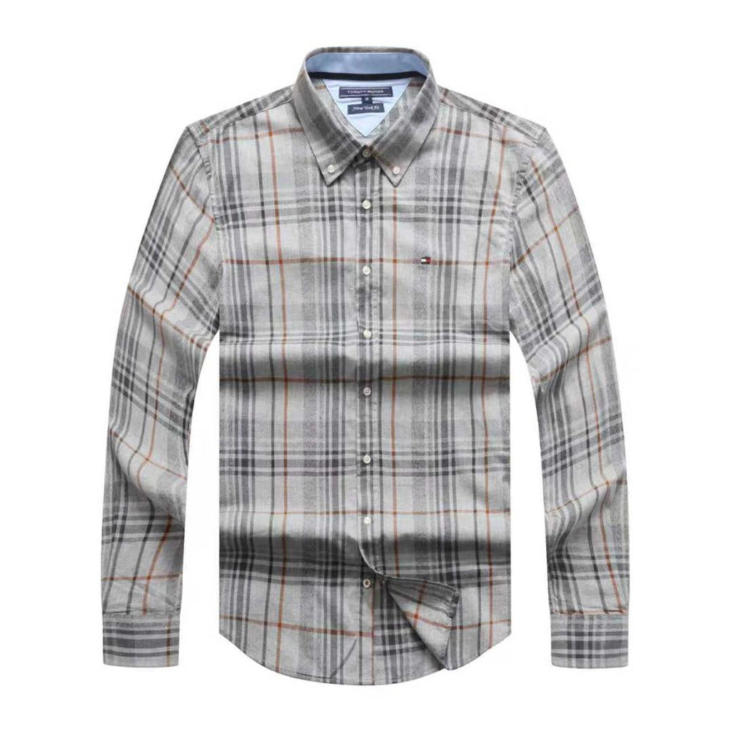 Tommy Hilfiger Men Check Long Sleeve Shirt New York Fit
