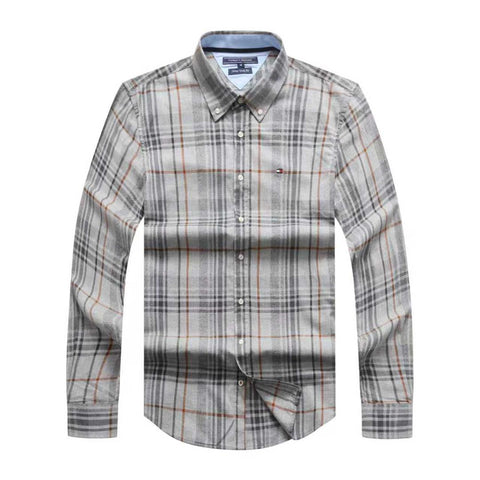 Tommy Hilfiger Men Check Long Sleeve Shirt New York Fit