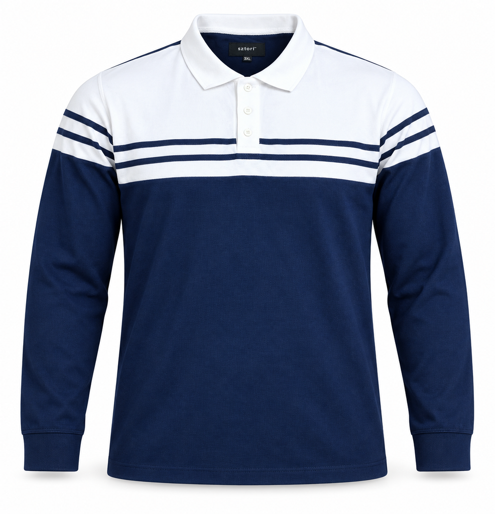 Italian Sztori Men Polo Long Sleeve