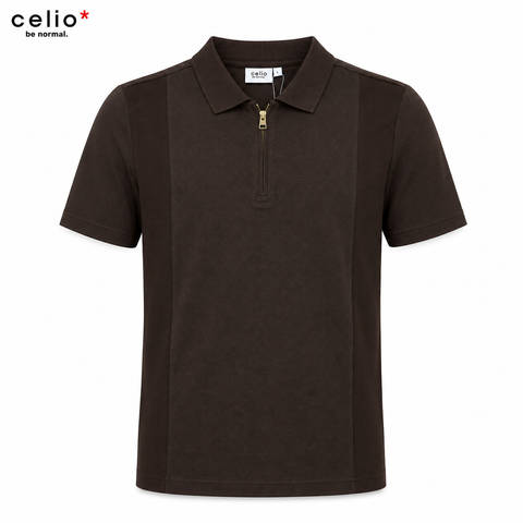 Celio Men Zip Up Polo