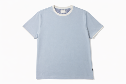 Denim & Flower Men Blue T shirt