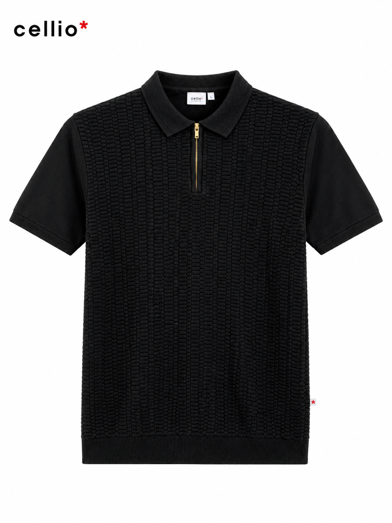 Celio Men Zip Up Polo