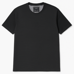Denim & Flower Black T shir t