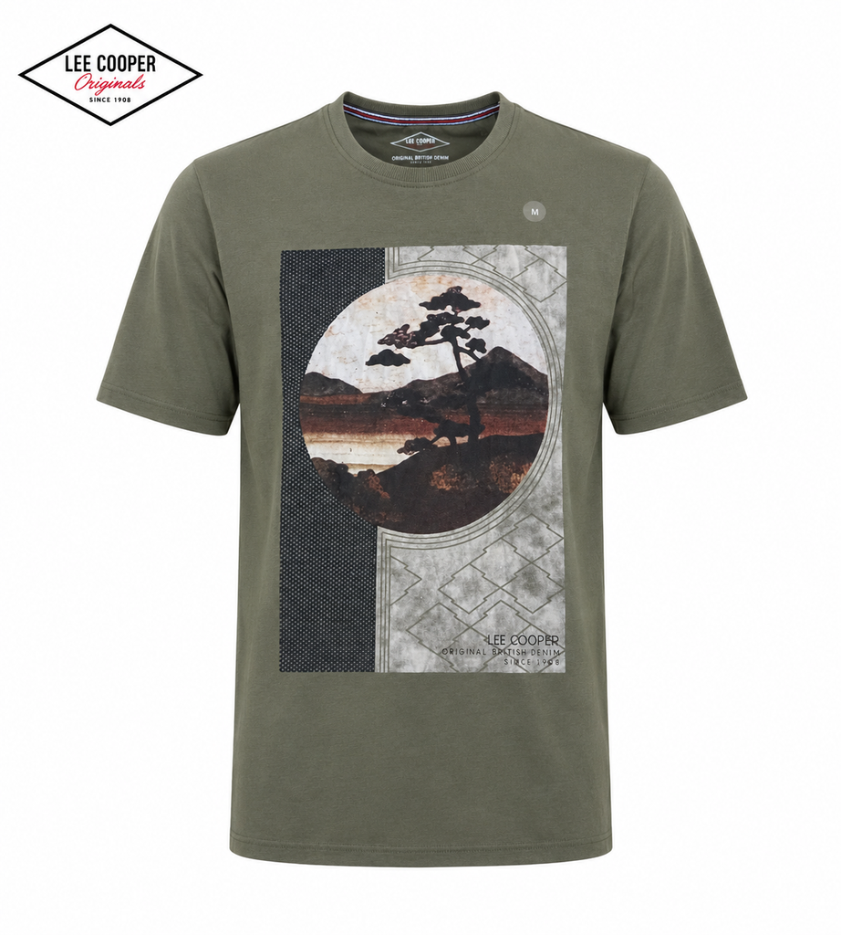 Lee Cooper Army Green  Men T shirt