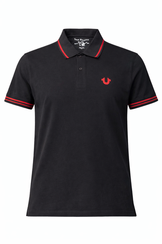 True Religion Black Men Polo