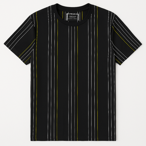 Cactus Man Black Stripe T shirt