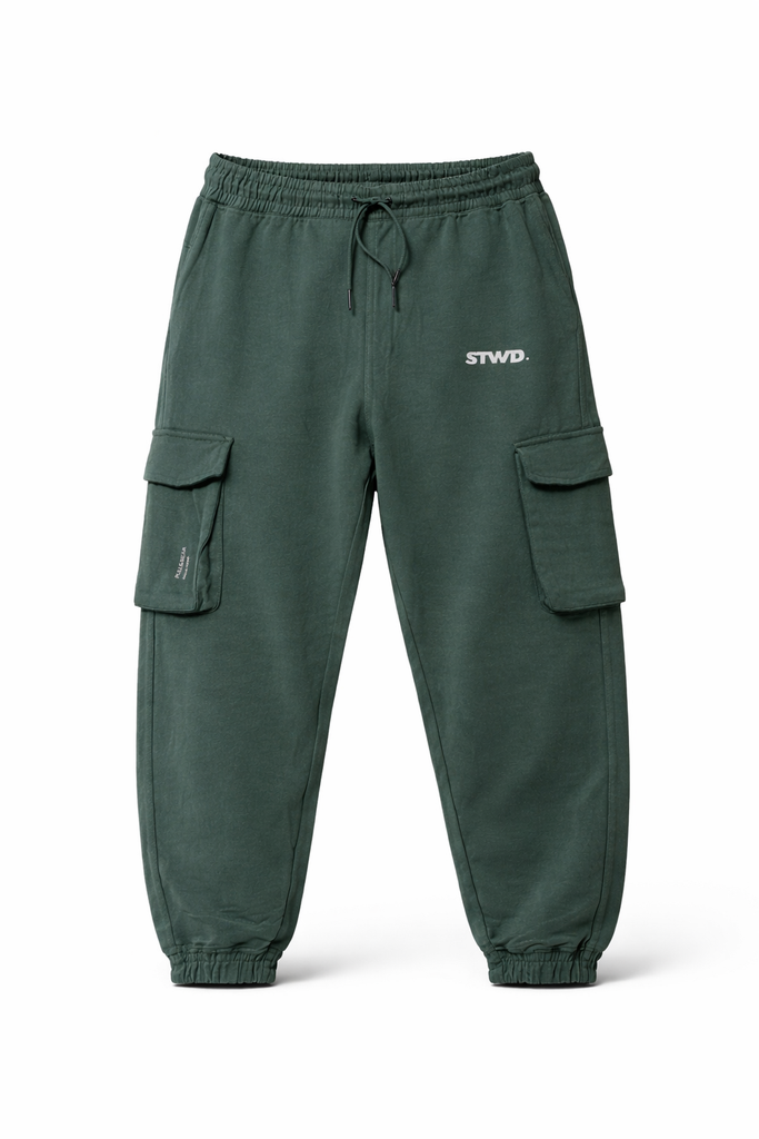 Pull & Bear Green Men Jogging Pants