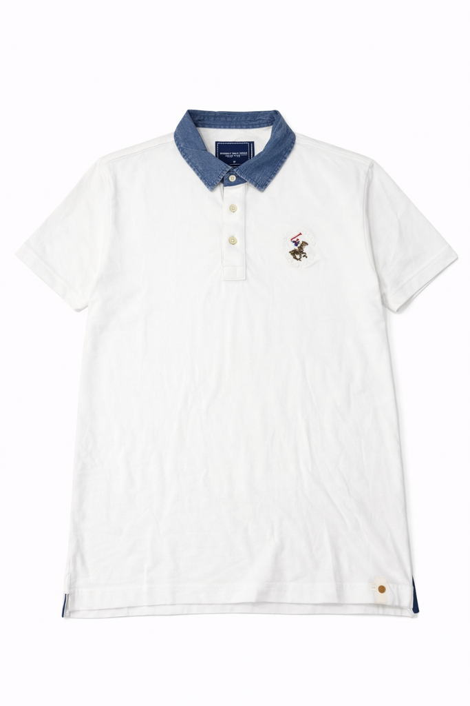 Bervely Hills White Men Polo