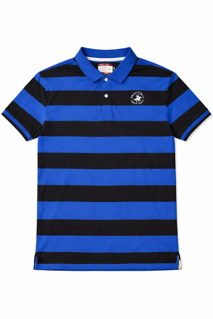 Beverly Hills Blue & Black Stripes