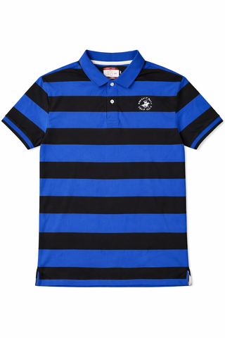 Beverly Hills Blue & Black Stripes
