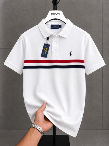 R.L Men Stripe Polo