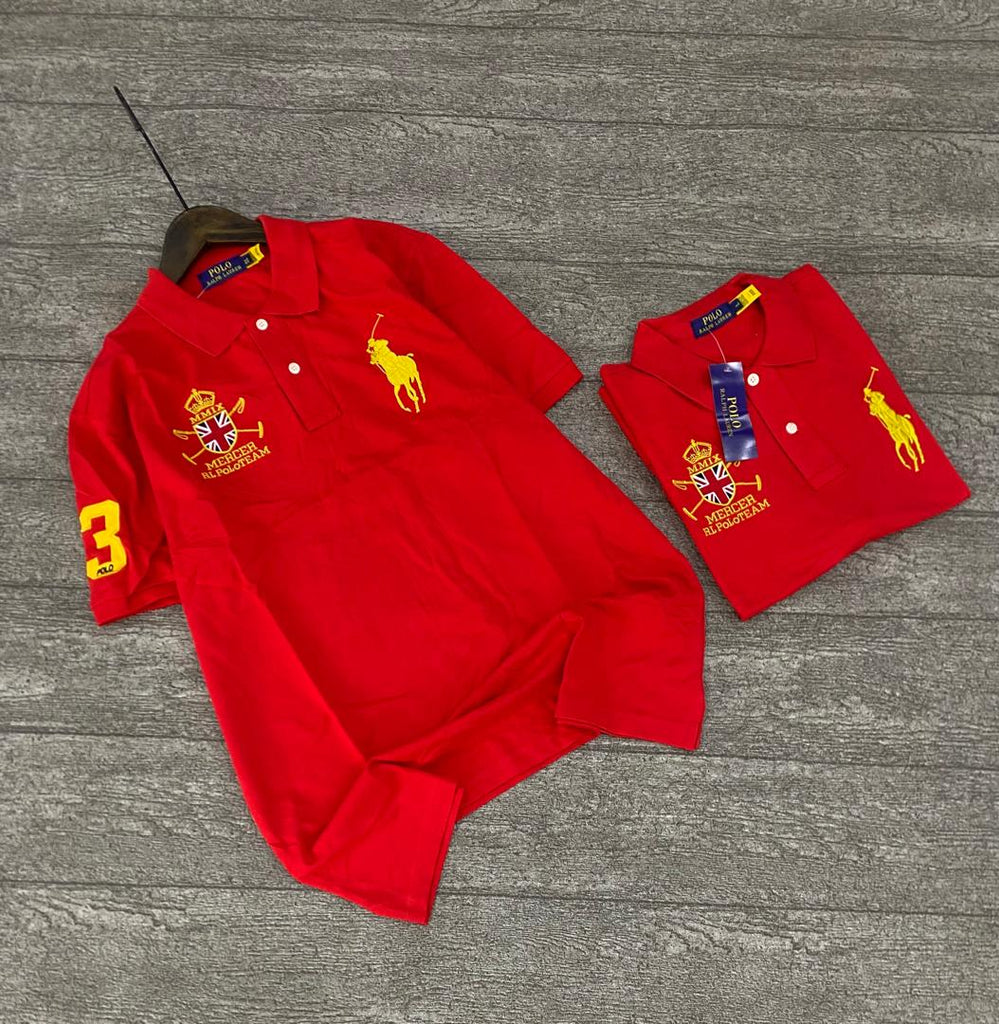 Ralph Lauren Red Big Pony Men Polo