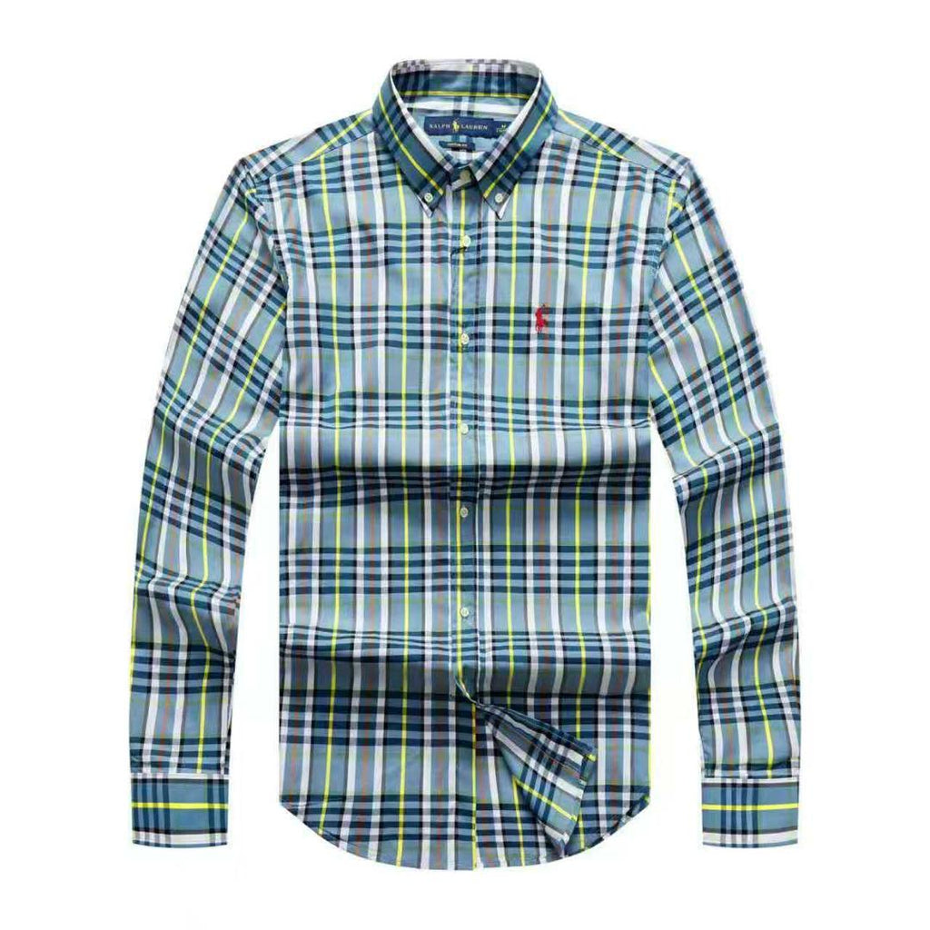 PRL Men Check Long Sleeve Shirt