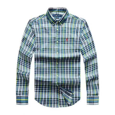 PRL Men Check Long Sleeve Shirt