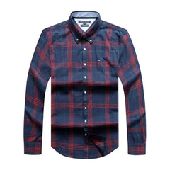 Tommy Hilfiger Men Check Long Sleeve Shirt New York Fit