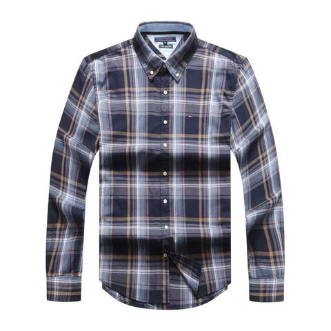 Tommy Hilfiger Men Check Long Sleeve Shirt New York Fit