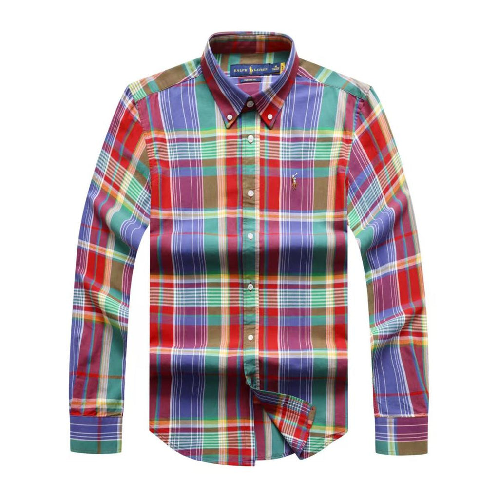 PRL Men Check Long Sleeve Shirt
