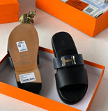 Hermes Men Leather Slide