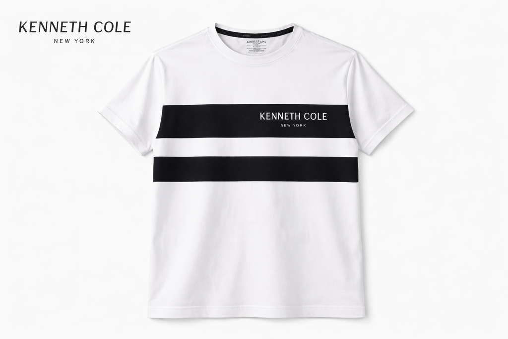 Kenneth Cole Men White T shirt