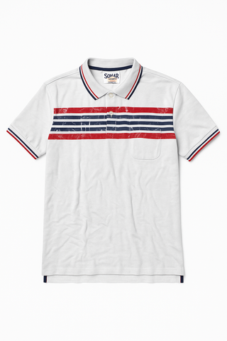 Bear Denim Stripe Polo