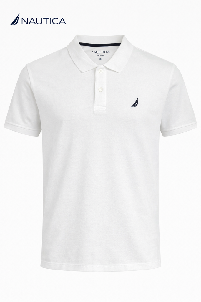 Nautica White Men Polo